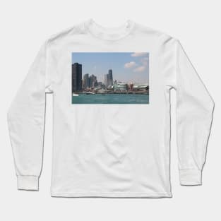 Navy Pier Chicago from the Water Long Sleeve T-Shirt